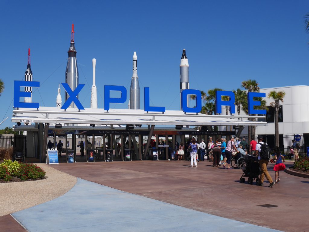 Kennedy Space Center with children