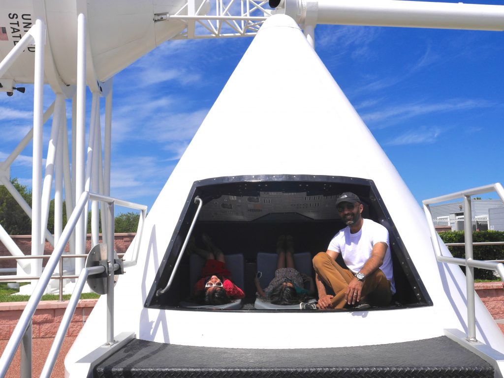 Kennedy Space Center with children