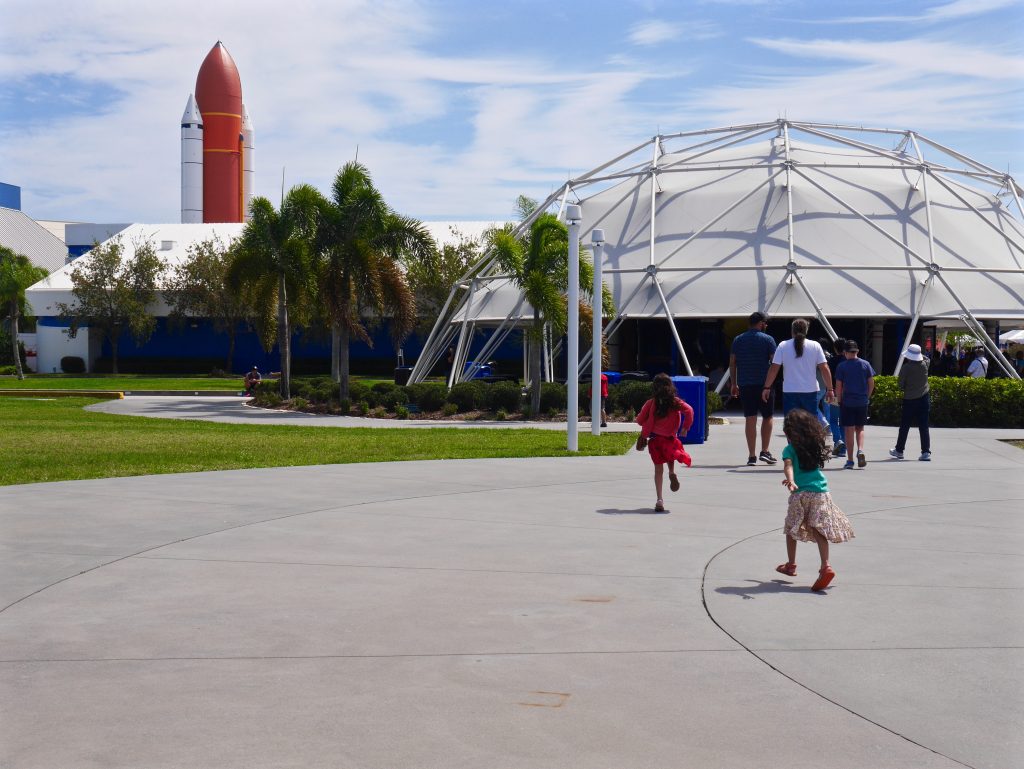 Kennedy Space Center with children