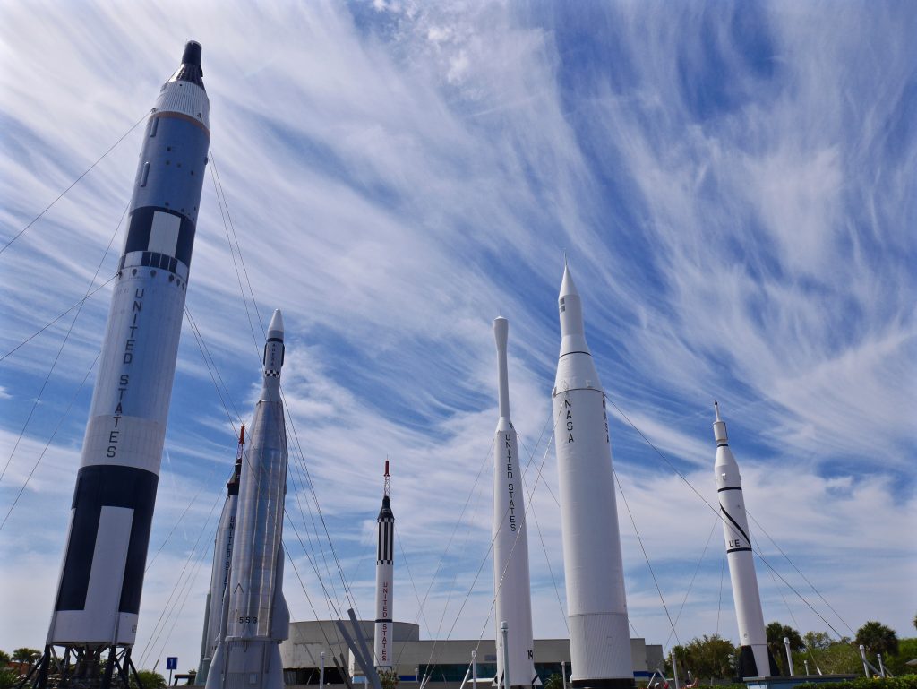 Kennedy Space Center with children