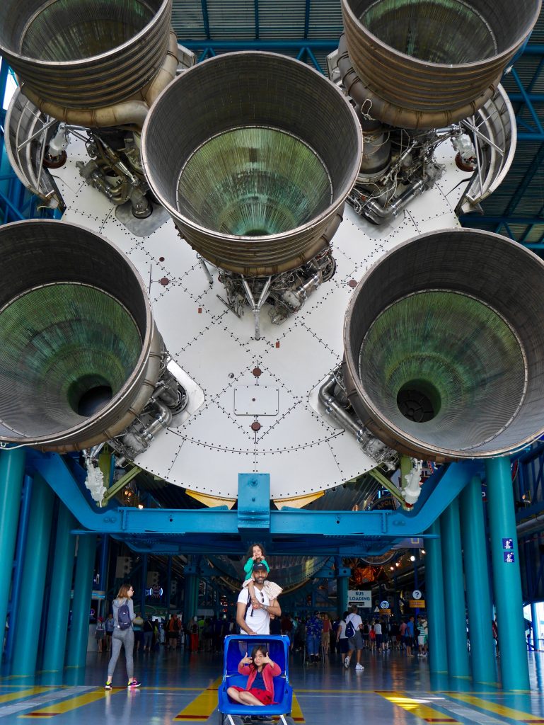 Kennedy Space Center with children