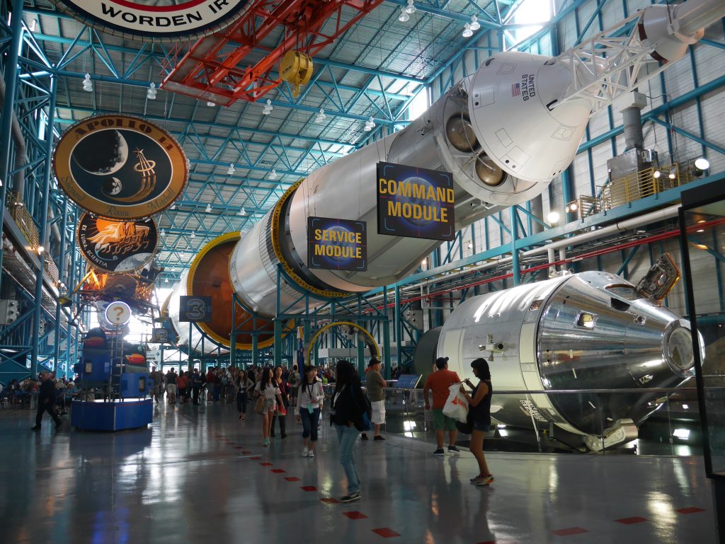 Kennedy Space Center with children