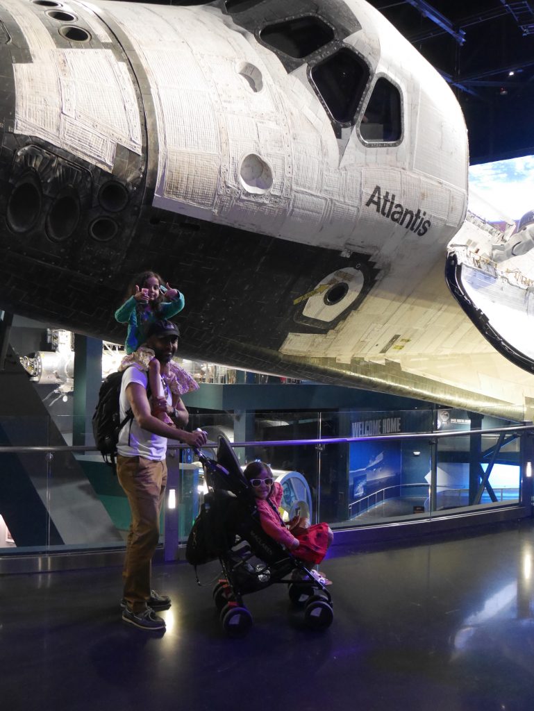 Kennedy Space Center with children