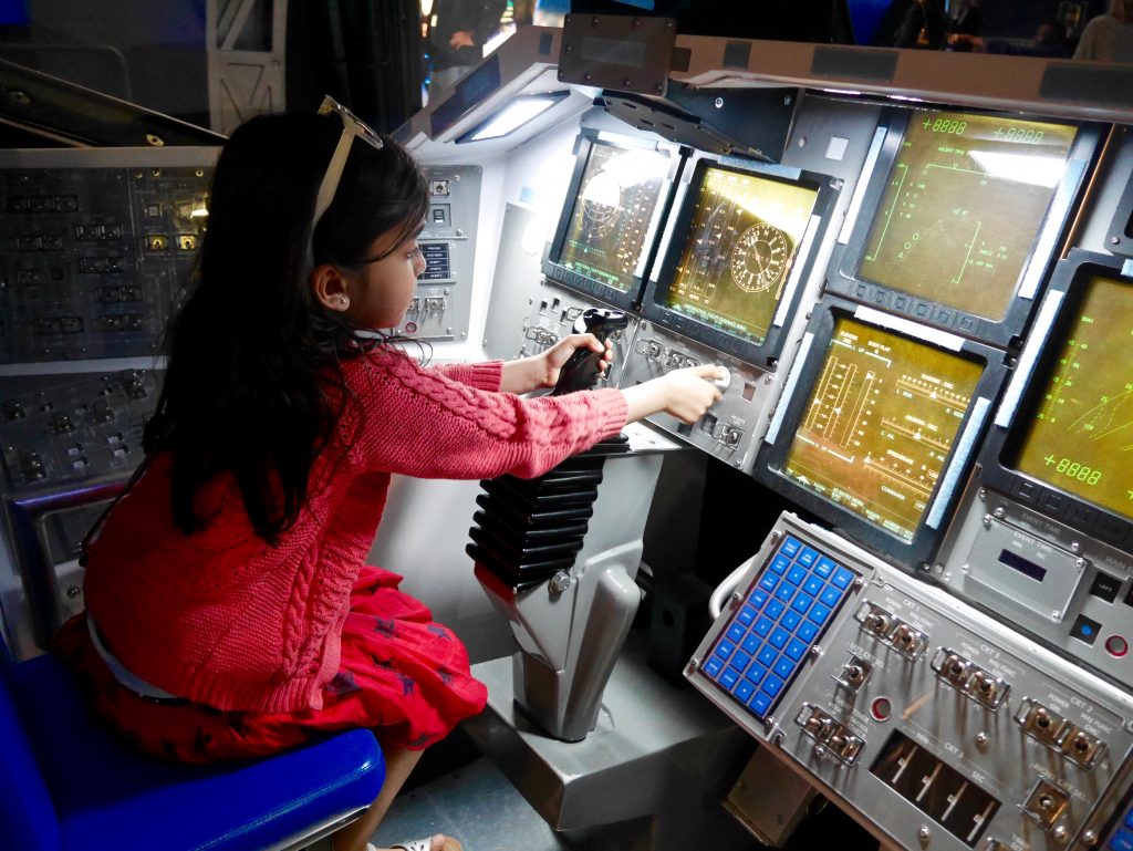 Kennedy Space Center with children