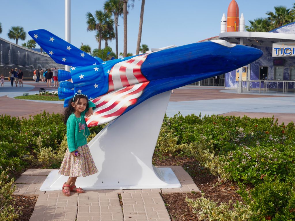 Kennedy Space Center with children