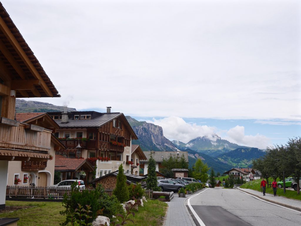 view of the street running through alongside Rosa Alpina