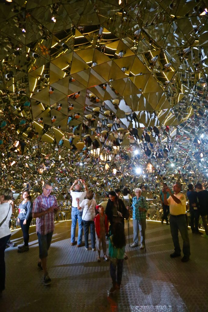 Swarovski Crystal World Crystal Dome with 596 mirrors surrounding you