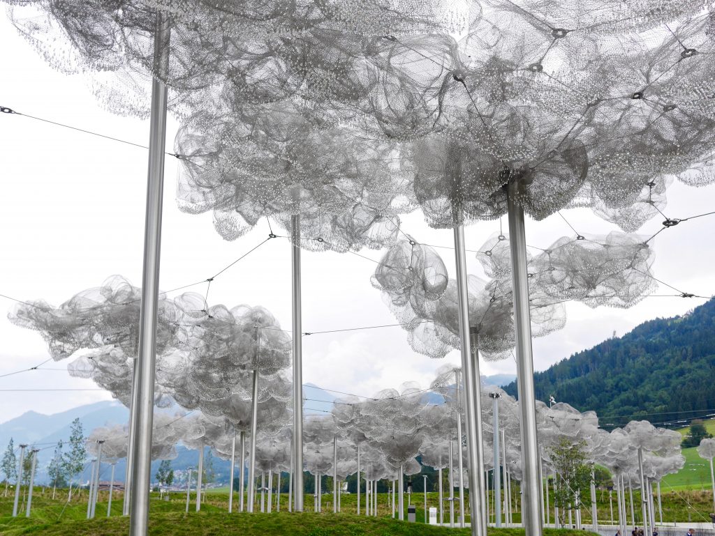 Swarovski Crystal World Crystal Cloud made from 800,000 hand-mounted and enchanted floating crystals