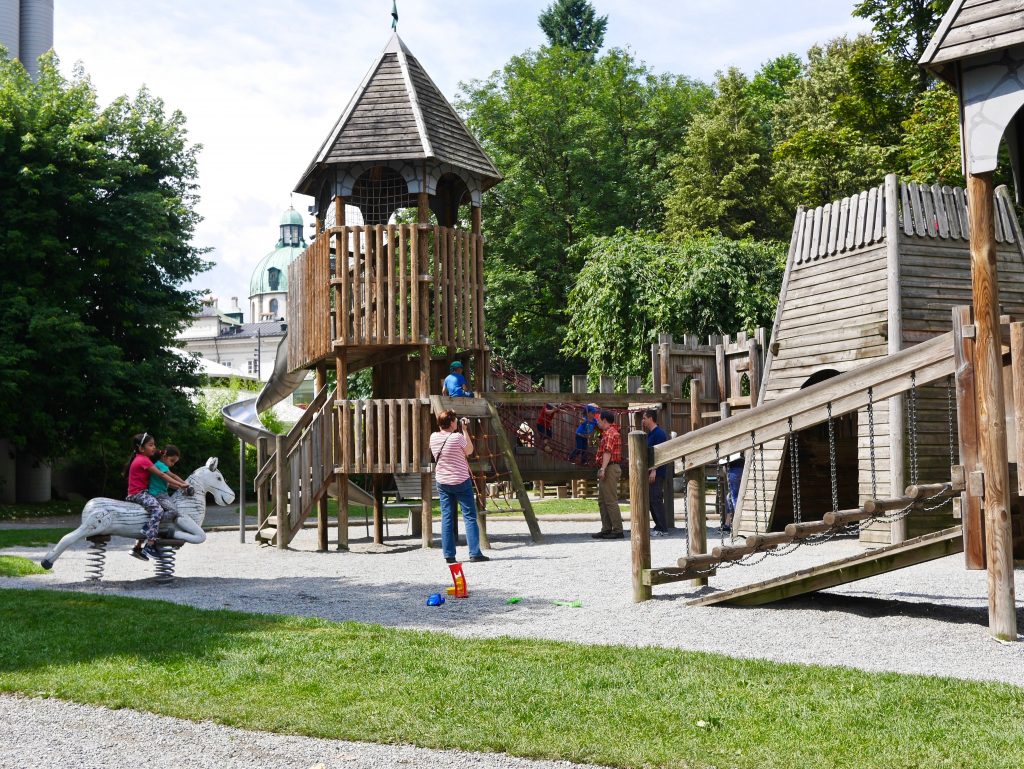  Imperial Hofburg Palace wooden play area in Innsbruck