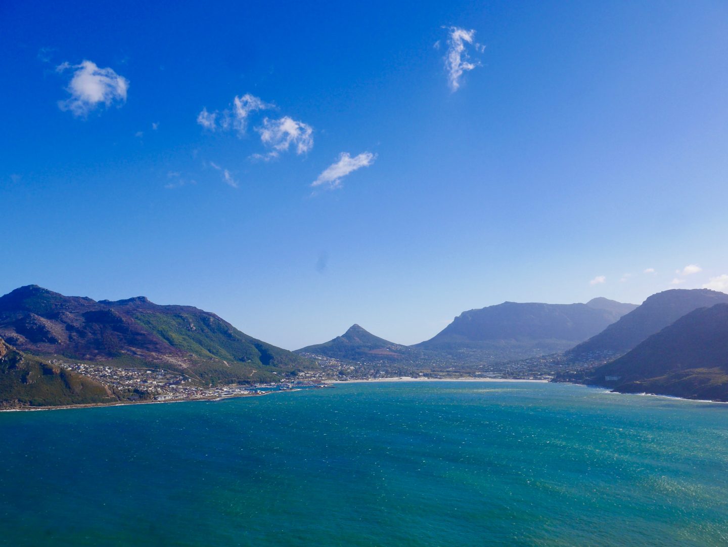 looking over the western coast from Chapmans Peak Drive