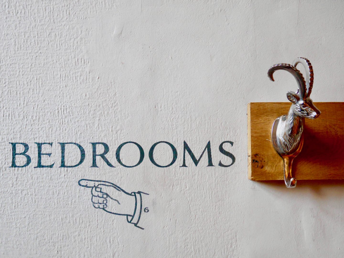The Bell bedroom sign | Stow on the Wold hotels | bed & breakfast Cotswolds