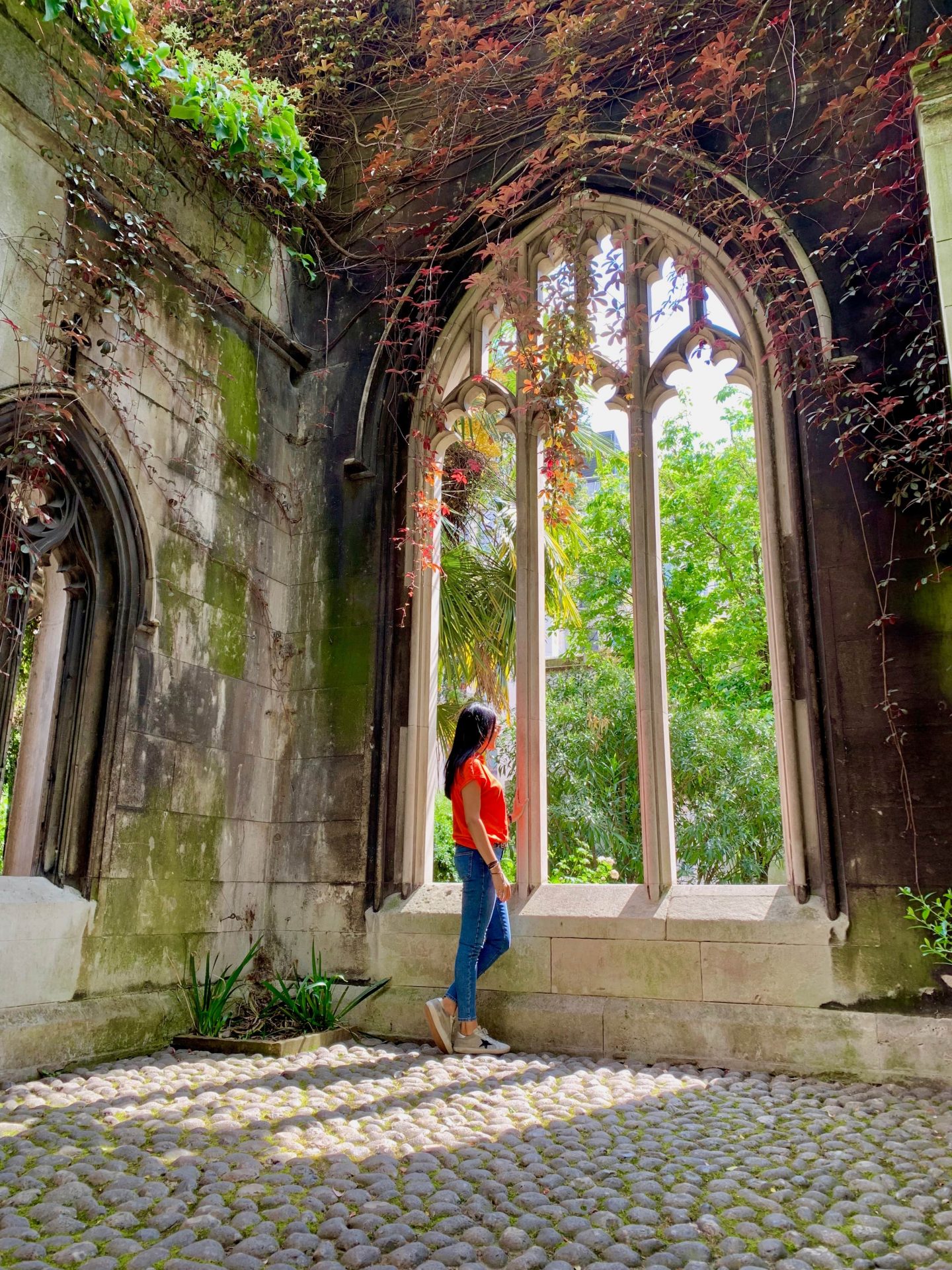 Inside the St Dunstan In the East | arch window