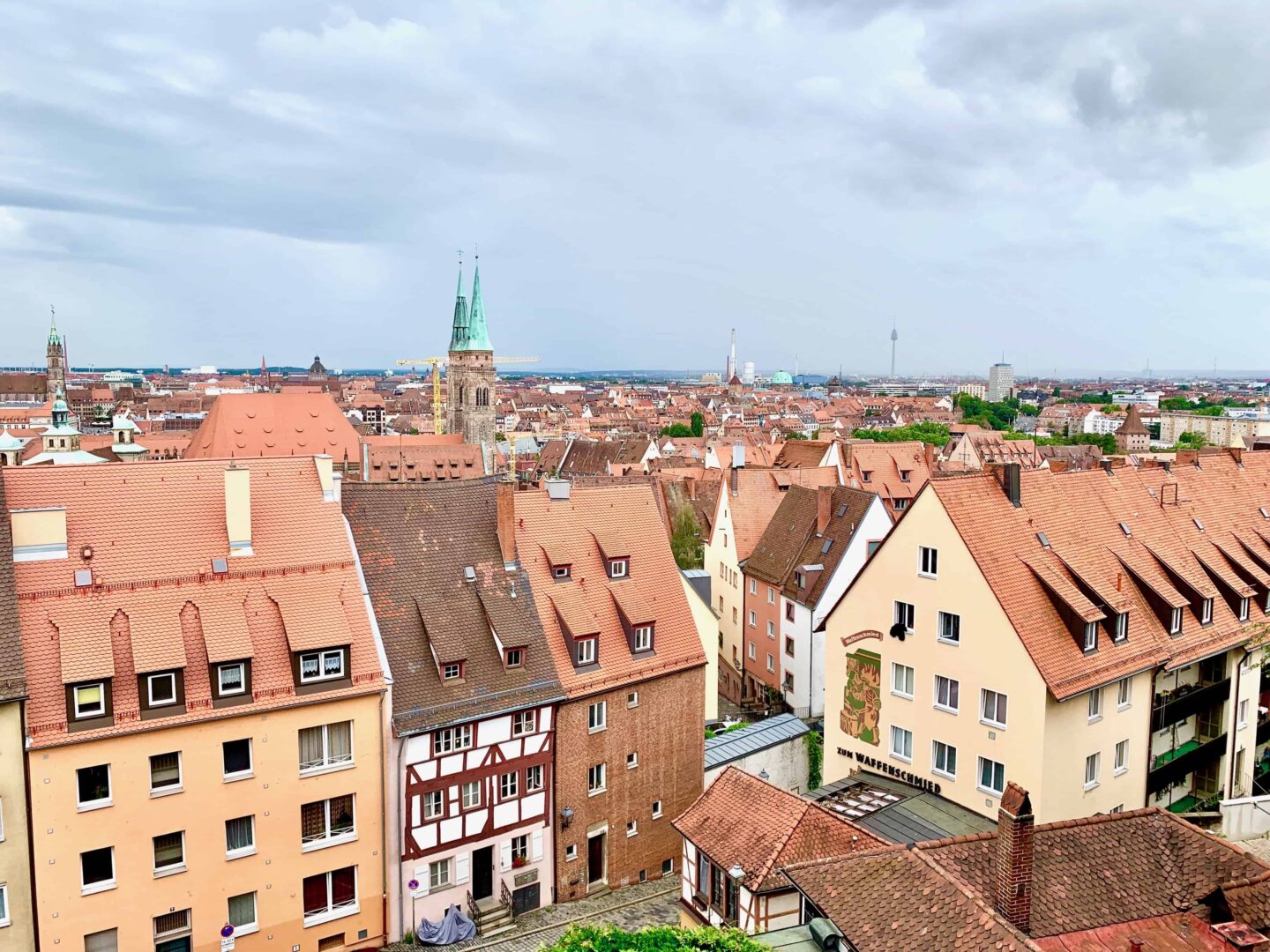 VIEW OF NUREMBERG FROM CASTLE WALL