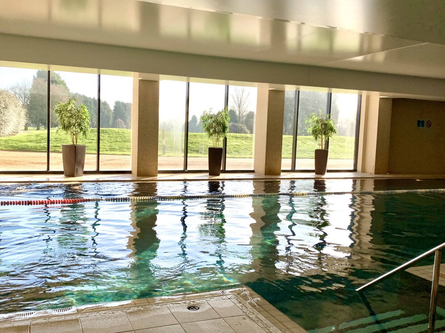 view of the swimming pool in Bicester golf and spa hotel
