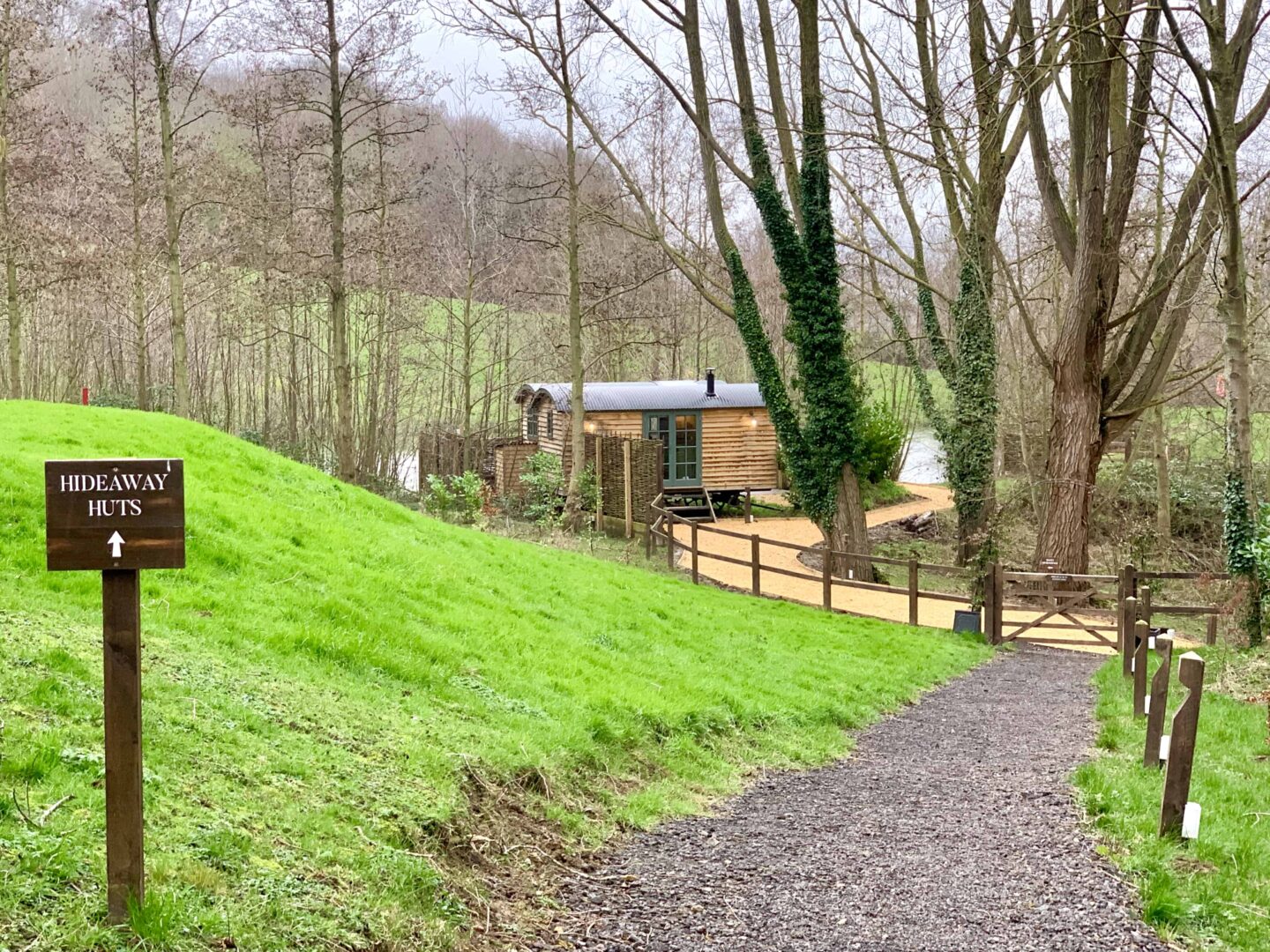 picture of route towards hideaway huts at the Fish Hotel