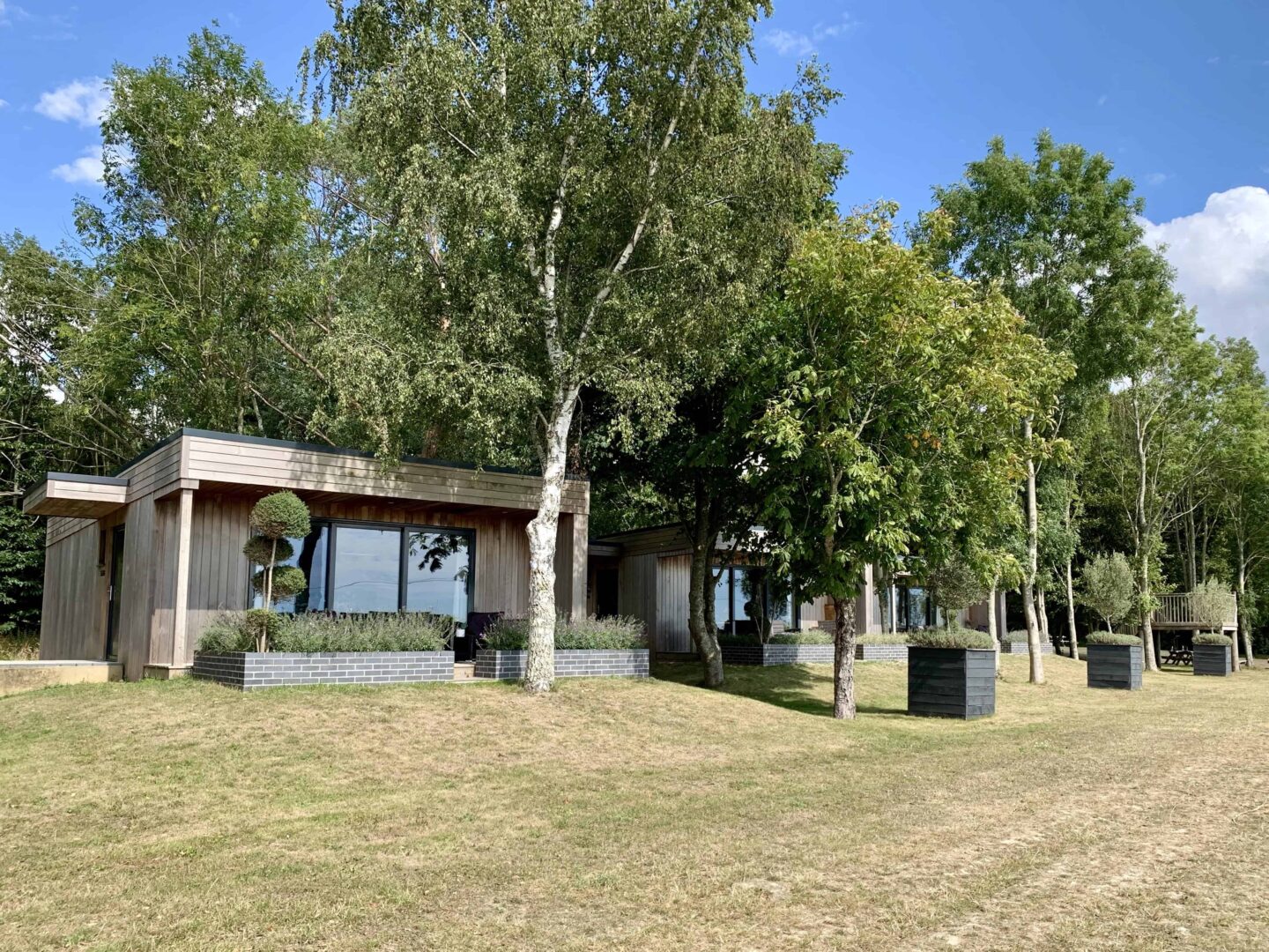 view of the Tinwood Estate lodges