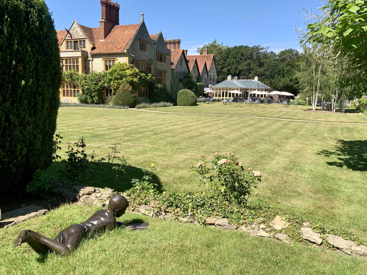 view of the outdoors garden and ornaments
