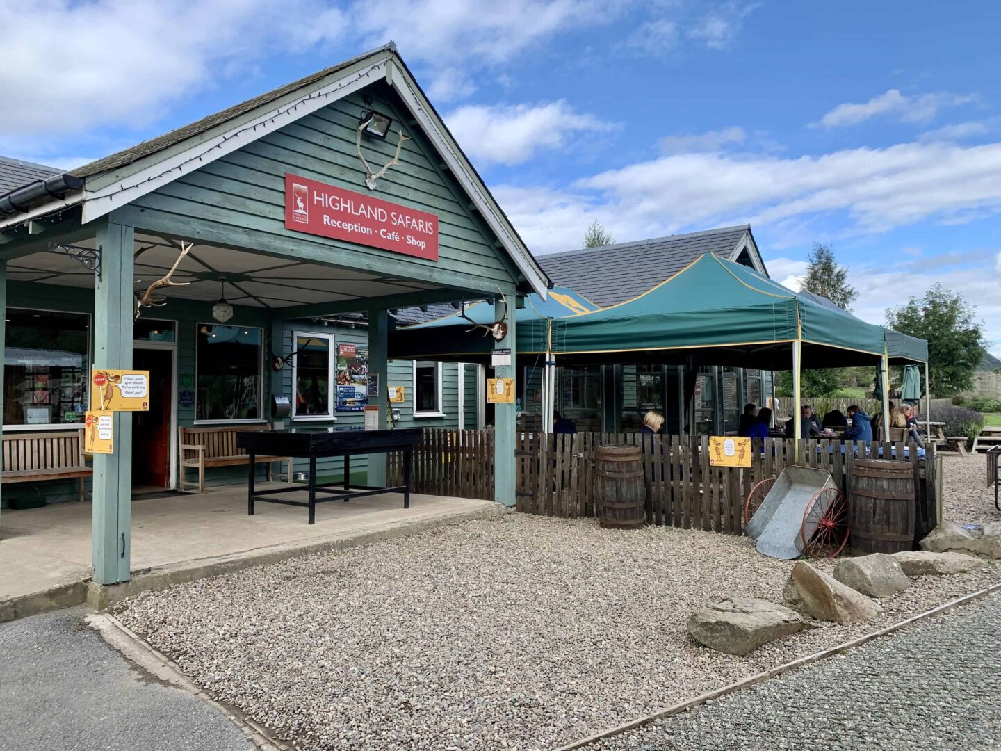 view of the outside of highland safaris