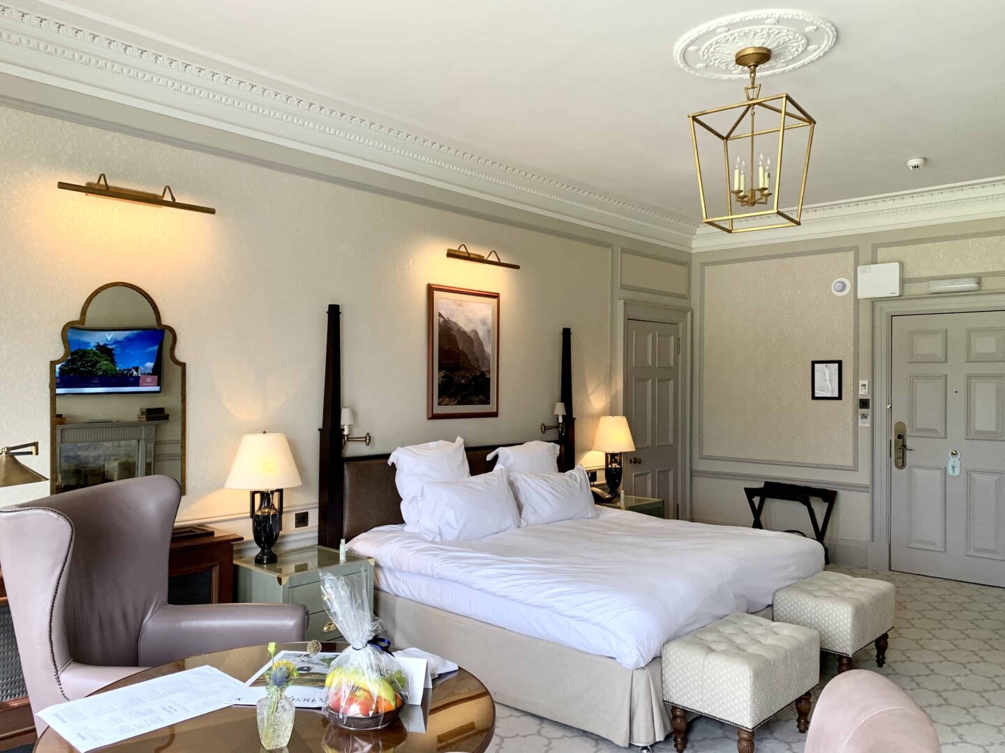 room inside the luxury gleneagles hotel in scotland