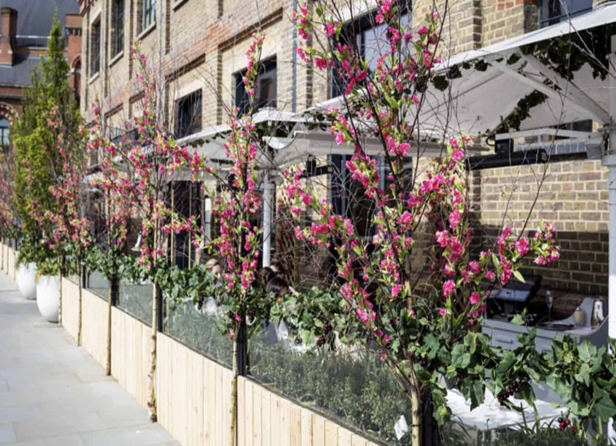 German Gymnasium outdoor terrace in Kings Cross