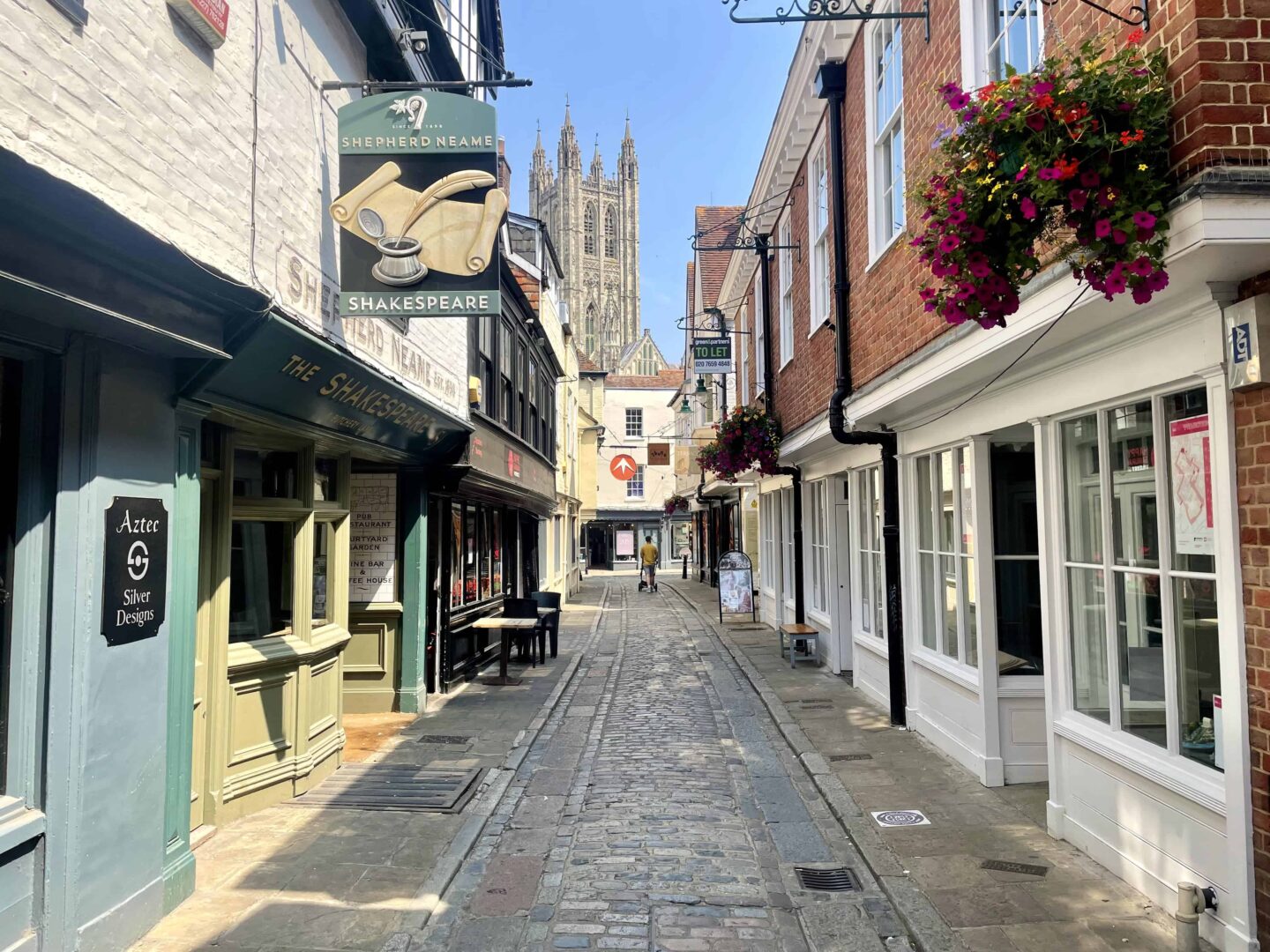 Butchery Lane, picturesque alley in Canterbury