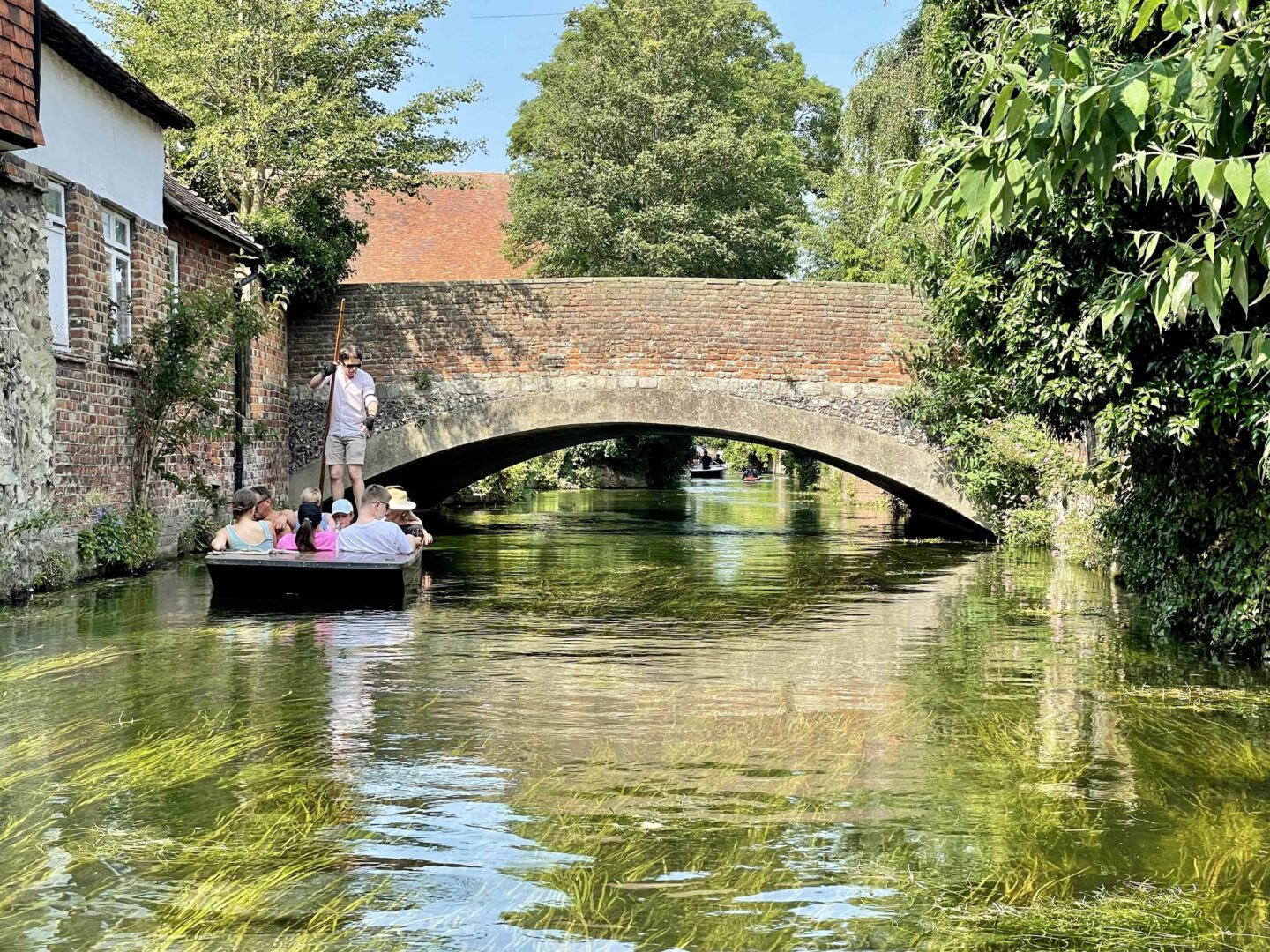 Boat ride on the River Stour in Canterbury