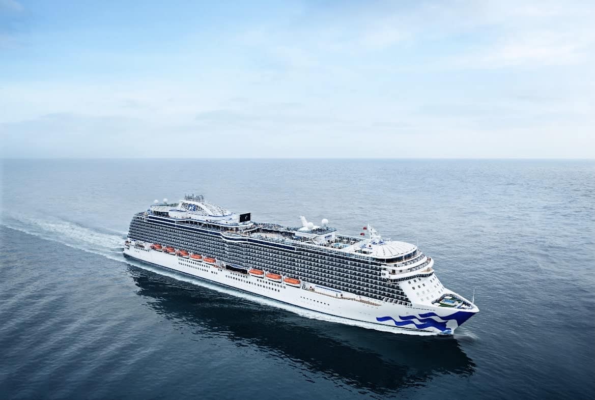 The Regal Princess at Sea