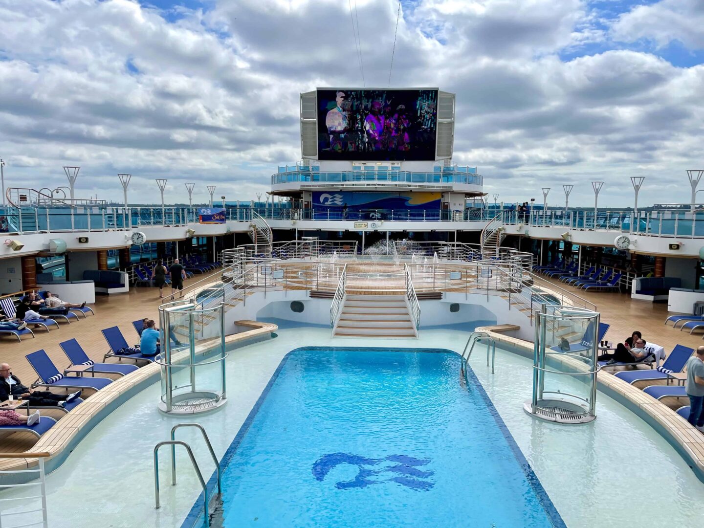 Top deck on the Regal Princess Cruise