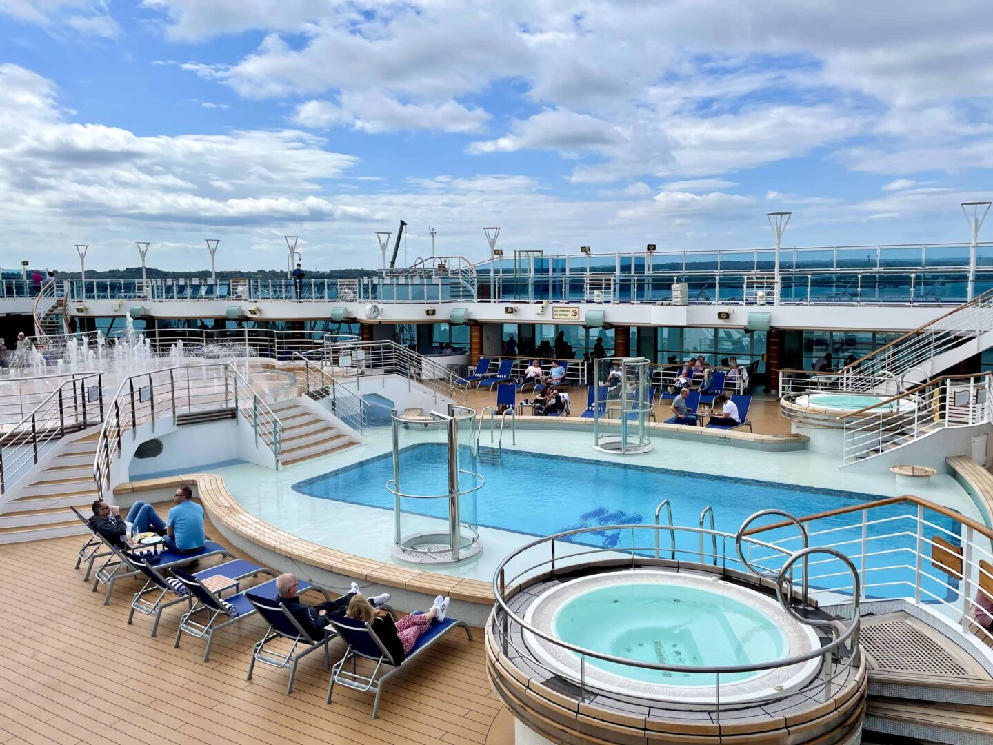 Top deck the Regal Princess Cruise