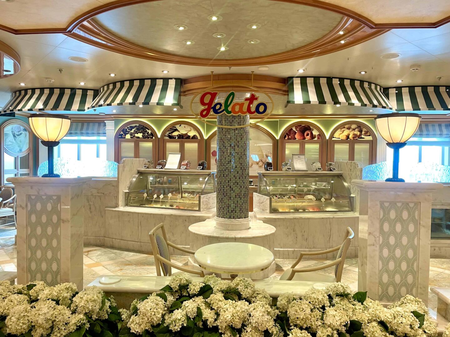 Gelato shop on the Regal Princess Cruise
