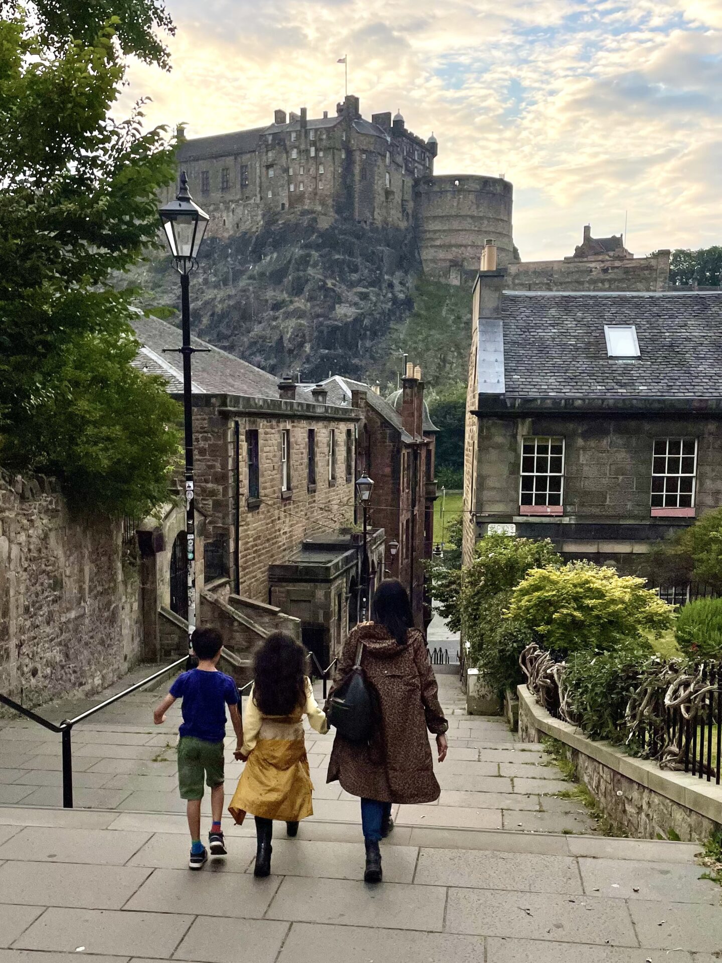 View of Edinburgh Castle for the Vennel Steps - Things to do in Edinburgh for Families