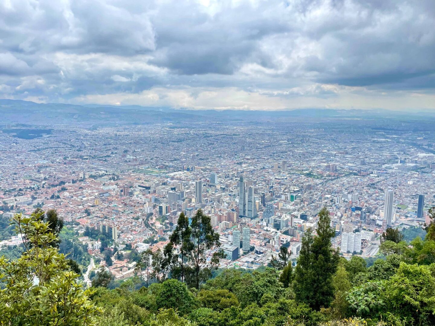 View from Monserrate Hill, Bogota
