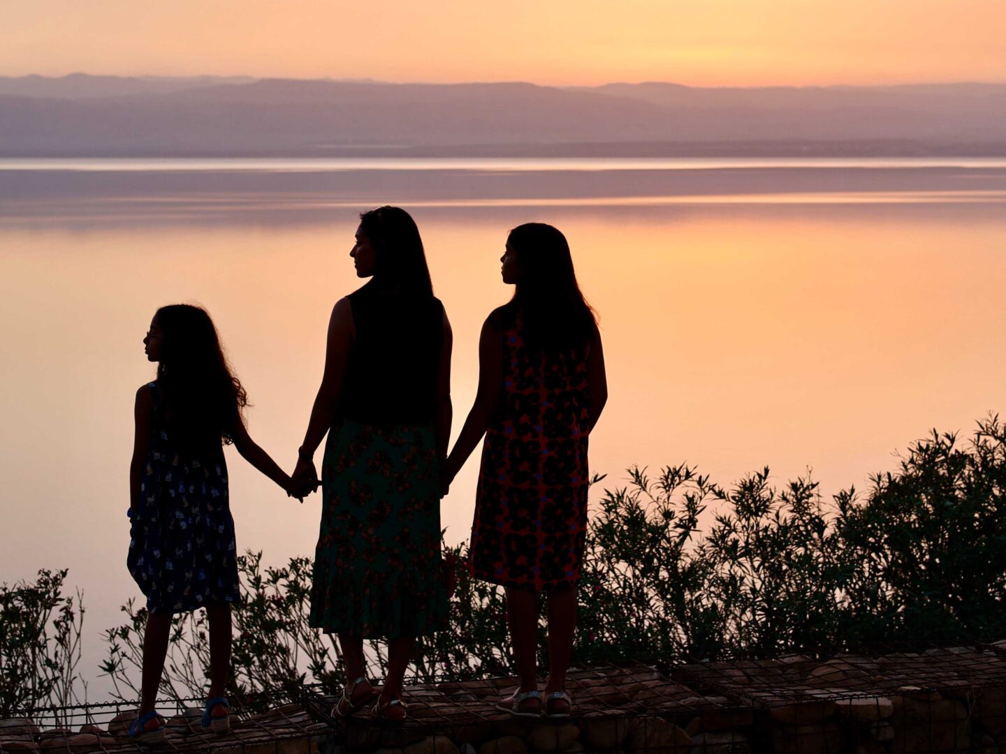 Dead Sea at sunset in Jordan