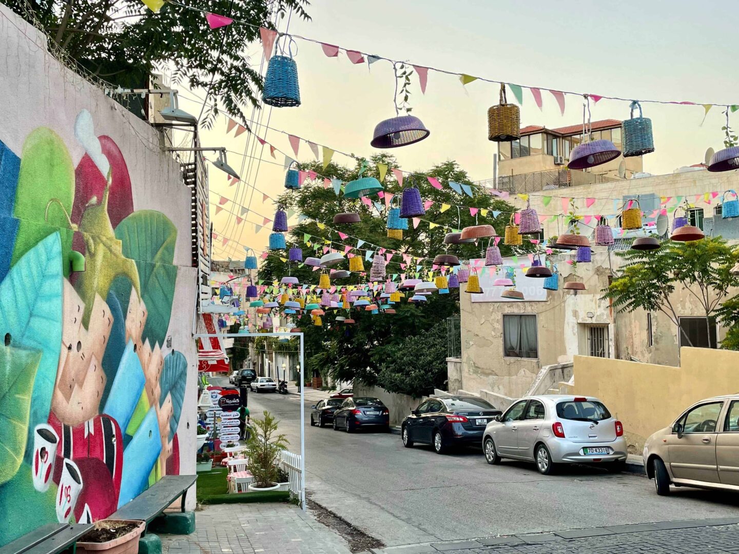 Rainbow Street in Amman, Jordan