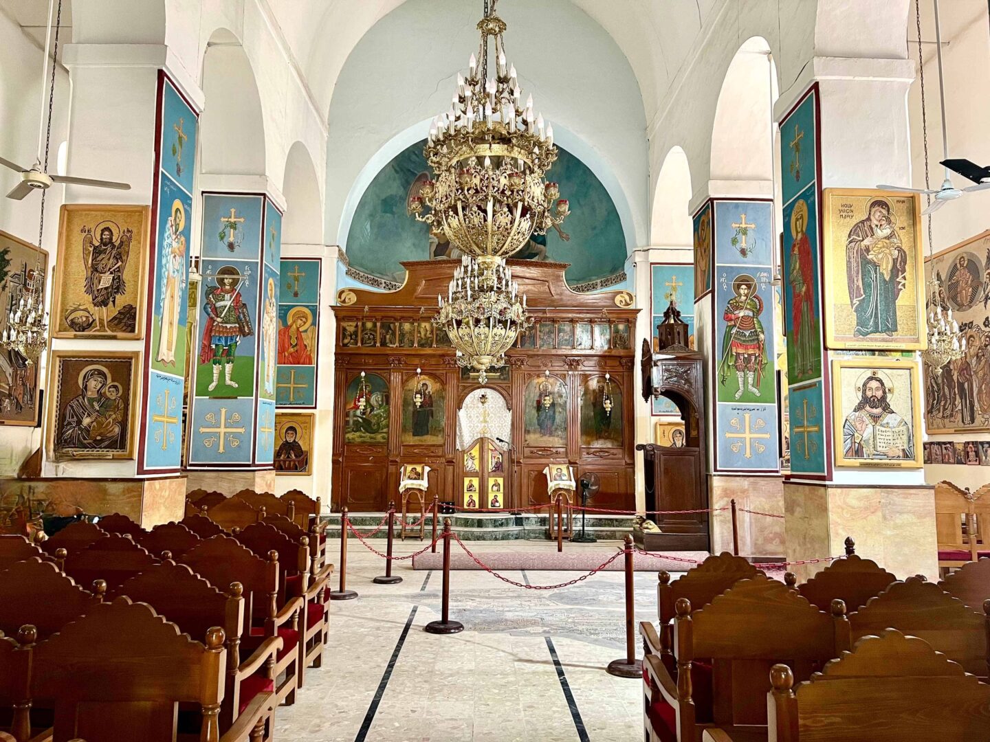Madaba  - St George's Church in Jordan