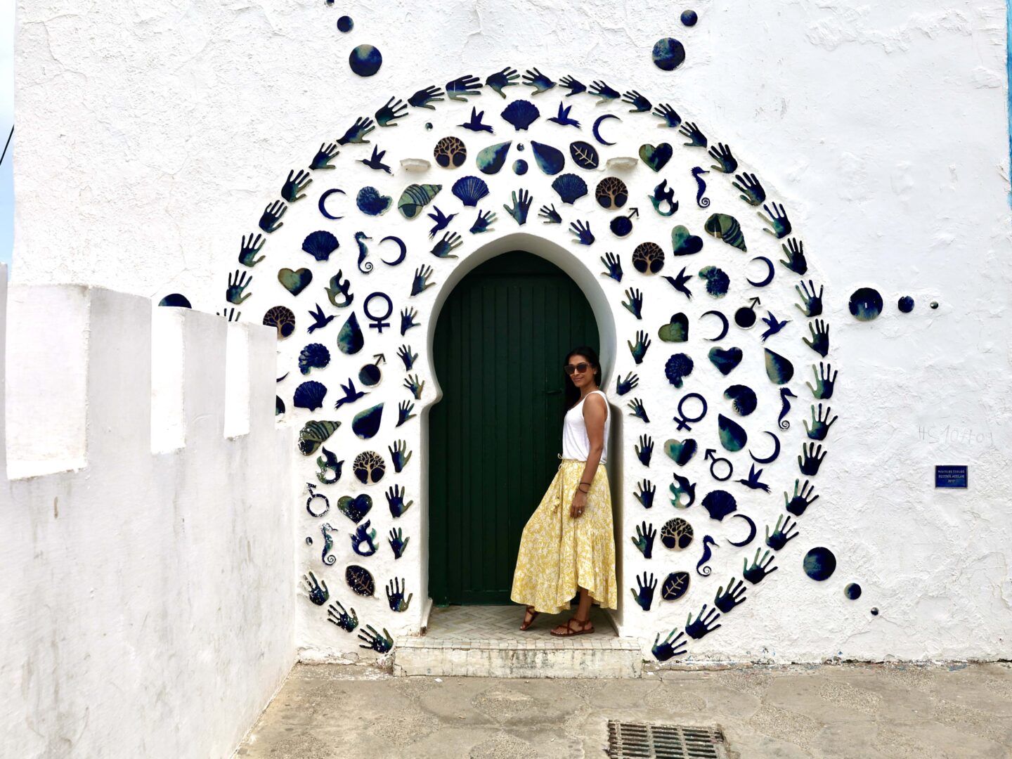 Wall art in Asilah, Morocco